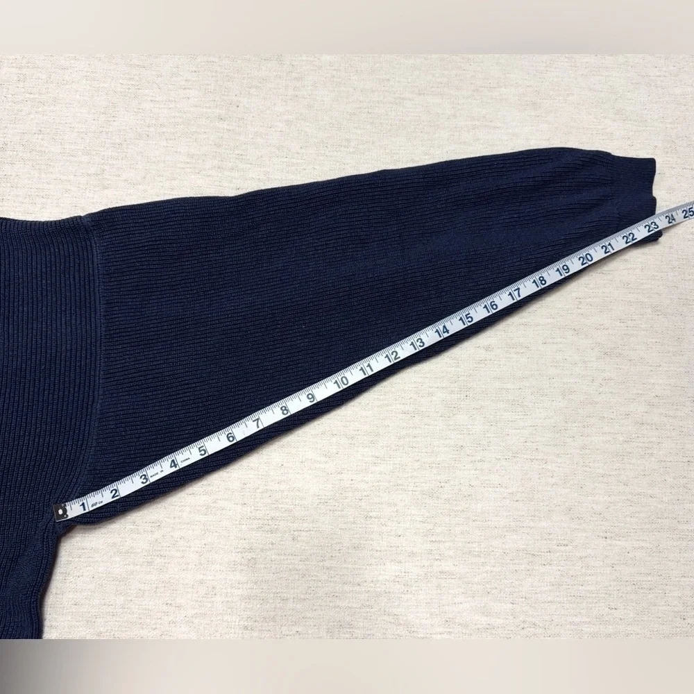 Eddie Bauer Men’s Long Sleeve Blue Knit Fisherman’s Sweater Tall XXL Pullover - Picture 6 of 7